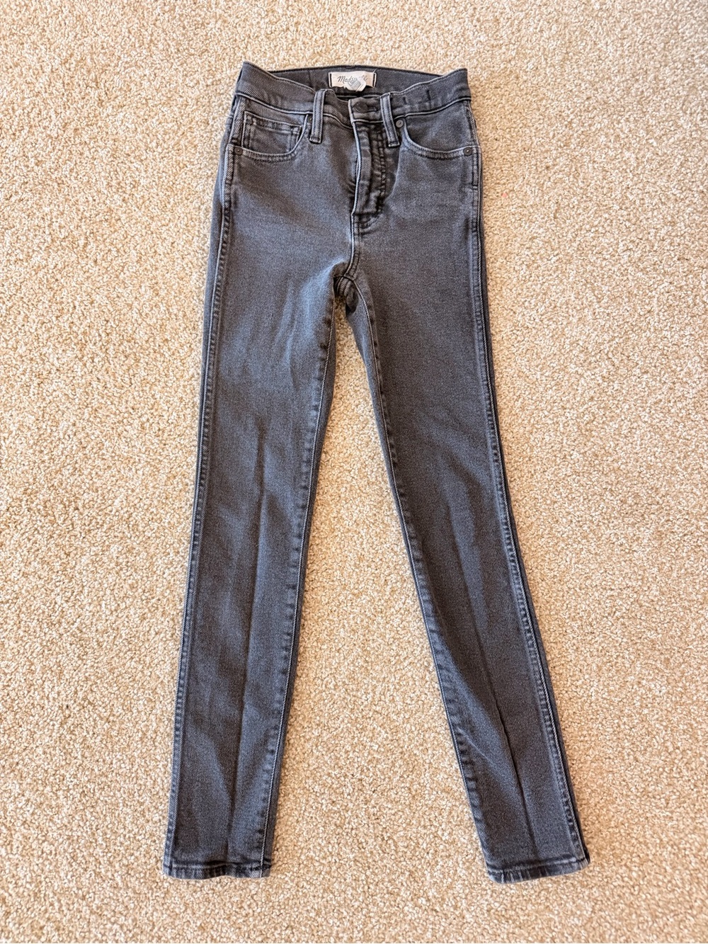 Madewell Charcoal Gray Skinny Jeans